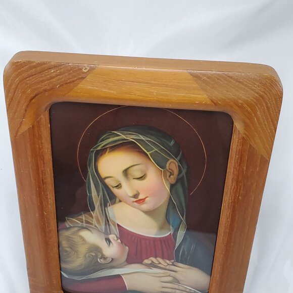 VTG Our Lady of Providence Madonna & Child Framed Religious Art Print - Picture 8 of 12